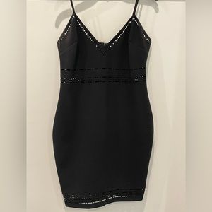 Black cocktail dress by Likely